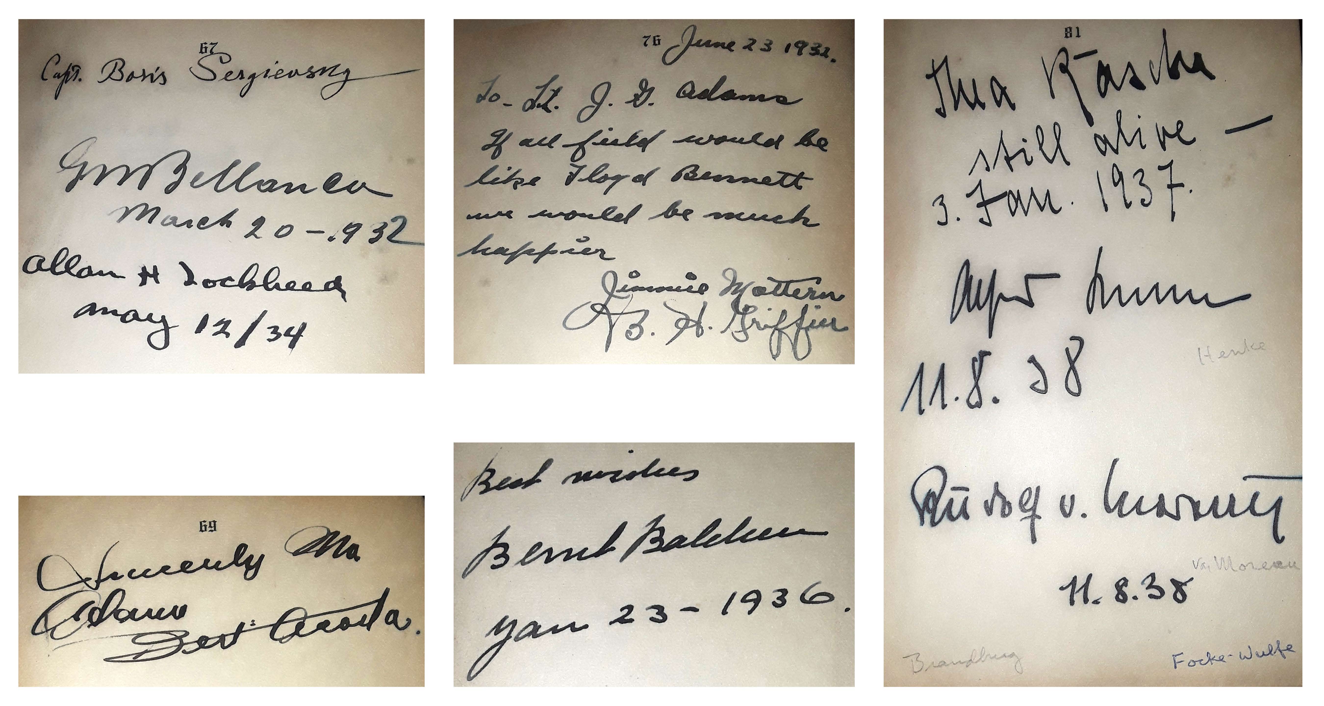 Bellanca, Lockheed, Bert Acosta, Bernt Balchen, German pilots